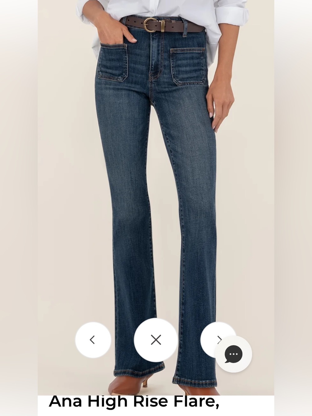 Kut from the Kloth Ana high rise patch pocket flare size 2 ( 27 waist)